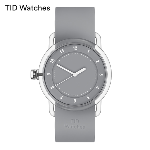 [공식수입정품] TID WATCHES 30640364 No.3 TR90 Grey / Grey Silicone (38) 공용 우레탄시계 타임메카