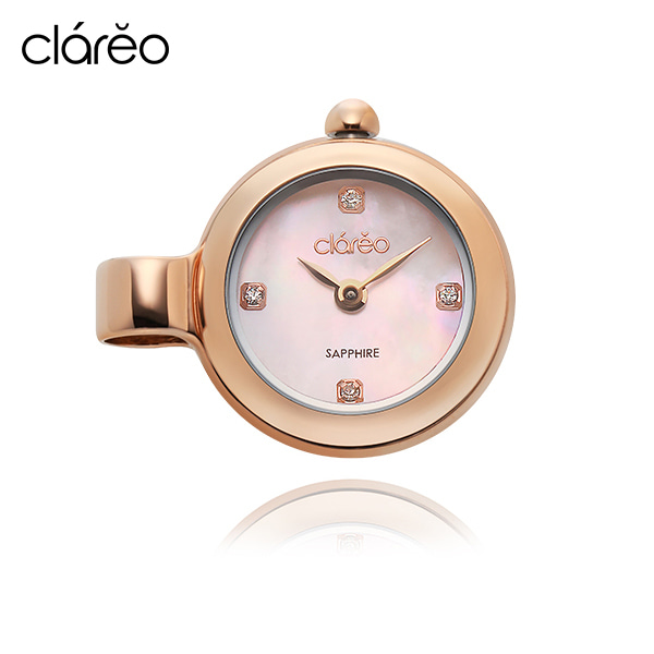 [공식수입정품] 클라레오 CL1802RG 룬 블랑쉬 플랫 참 시계 여성 시계 타임메카